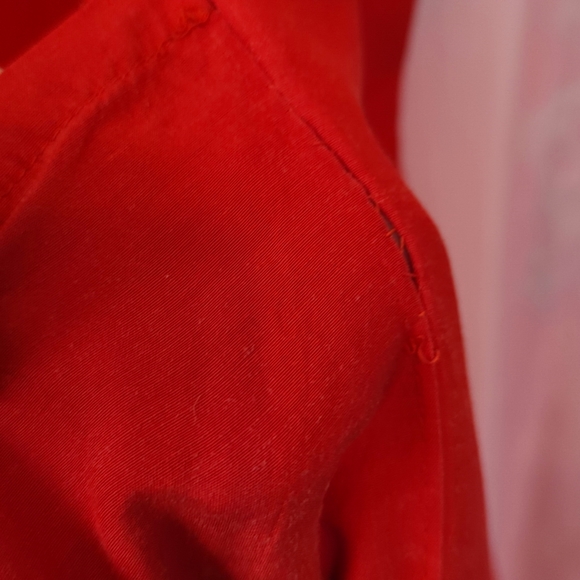 Vintage 100% Silk Robe Red Embroidered Dragons Made in Japan - Picture 7 of 9